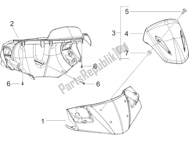 Toutes les pièces pour le Couvertures De Guidon du Gilera Runner 125 VX 4T 2005