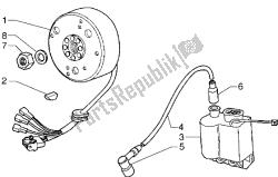 Flywheel magneto-H.t. coil