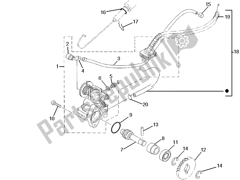 Toutes les pièces pour le La Pompe à Huile du Gilera SC 125 2006