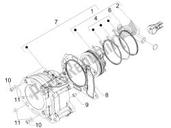 Cylinder-piston-wrist pin unit