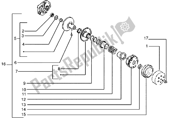 Tutte le parti per il Puleggia Condotta del Gilera Storm 50 1998