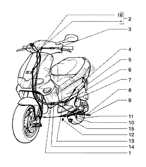 Tutte le parti per il Trasmissioni del Gilera Runner 125 FX 2T 1998