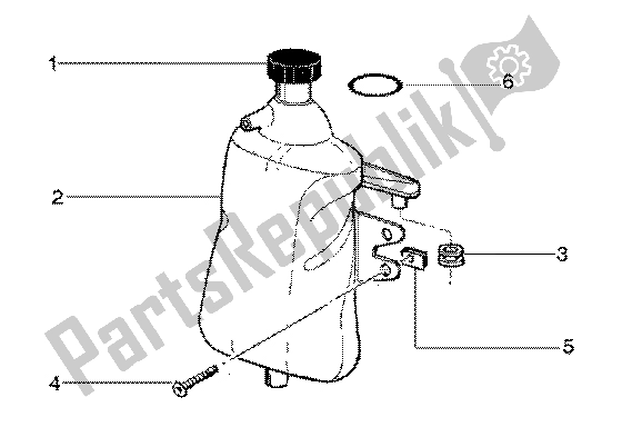 All parts for the Expansion Tank of the Gilera Runner 180 FXR 2T 1998