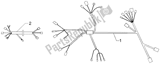 All parts for the Cable Harness of the Gilera DNA M Y 50 1998