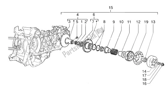 Tutte le parti per il Puleggia Condotta del Gilera Runner 125 VX 4T 1998