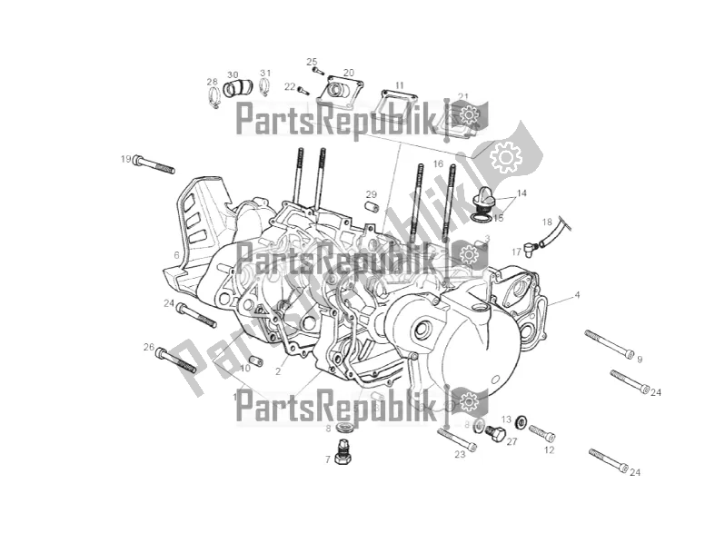 Toutes les pièces pour le Carters du Gilera RCR 50 2016