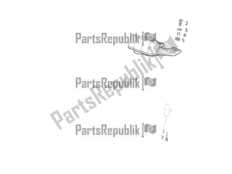 All parts for the Dashboard of the Gilera RCR 50 2016