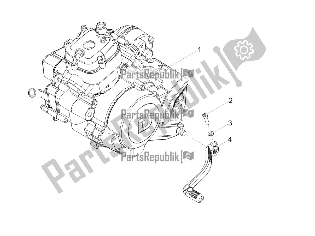 Toutes les pièces pour le Levier Partiel Pour Compléter Le Moteur du Gilera RCR 50 2018