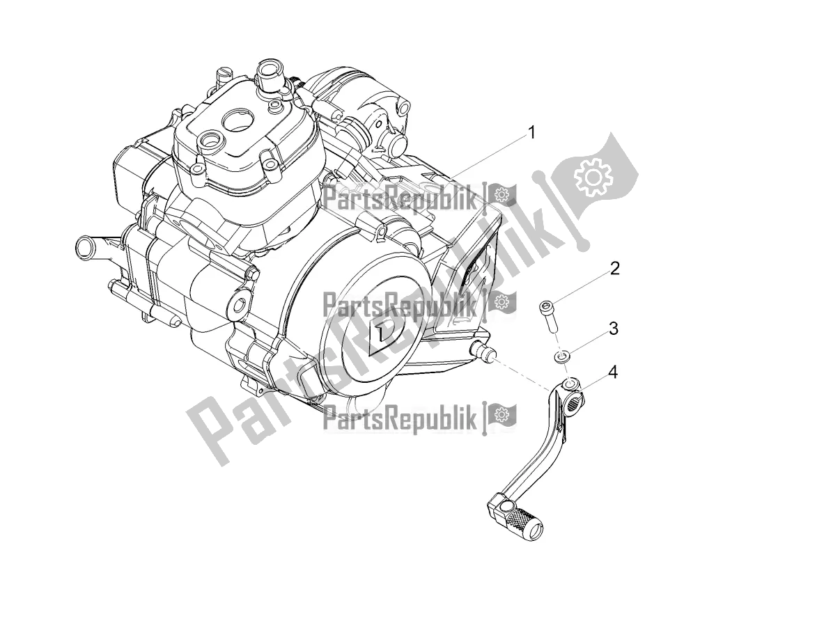 Todas las partes para Palanca Parcial Completa Del Motor de Gilera RCR 50 2019