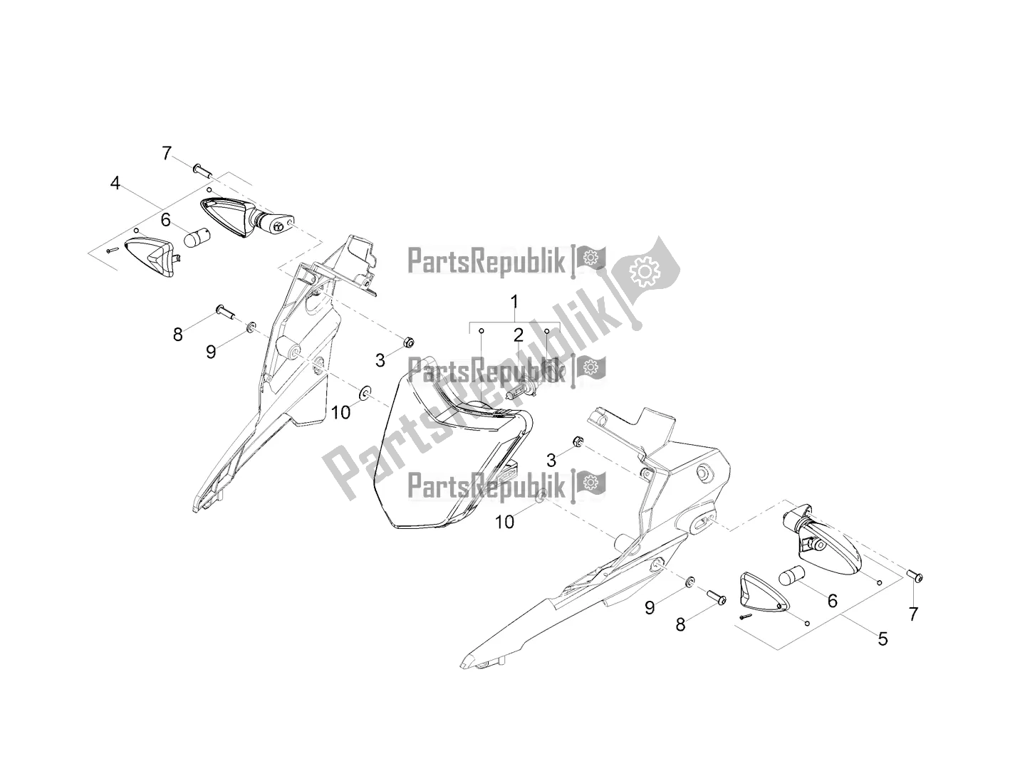 Toutes les pièces pour le Feux Avant du Gilera RCR 50 2019