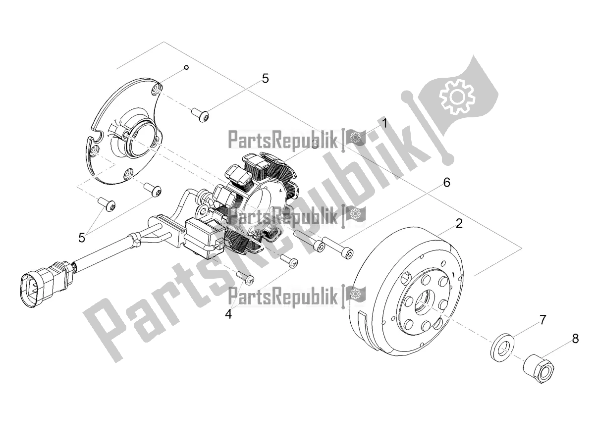 All parts for the Cdi Magneto Assy / Ignition Unit of the Gilera RCR 50 2020