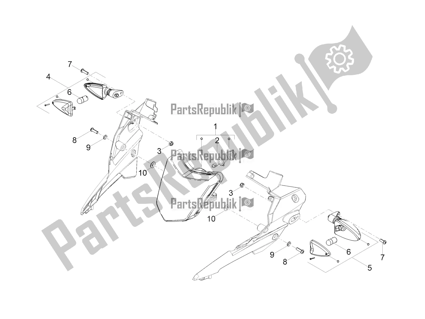 Tutte le parti per il Luci Anteriori del Gilera RCR 50 2020