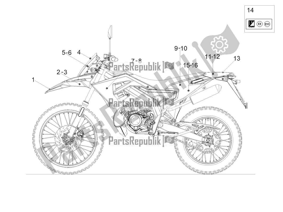 Todas las partes para Etiqueta de Gilera RCR 50 2021