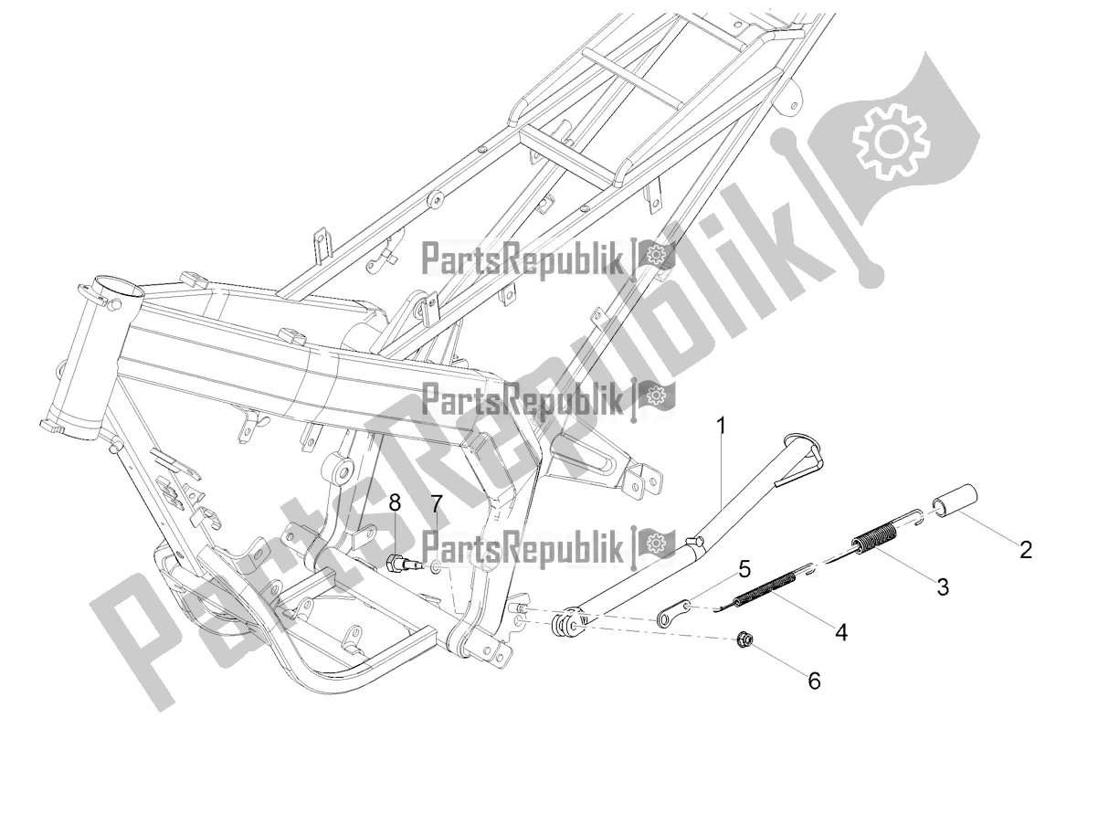 Todas las partes para Soporte Central de Gilera RCR 50 2022