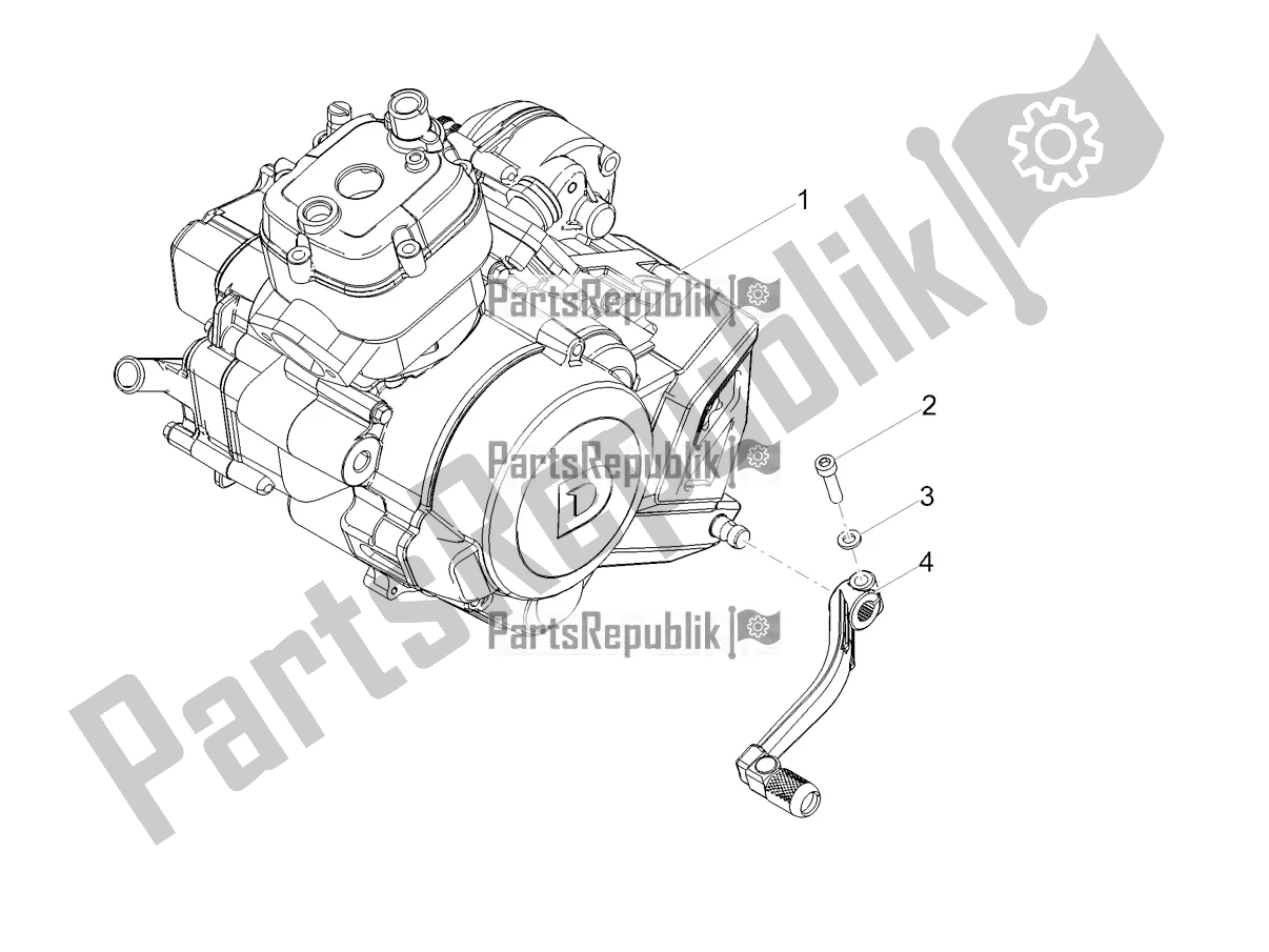 Toutes les pièces pour le Levier Partiel Pour Compléter Le Moteur du Gilera RCR 50 2022