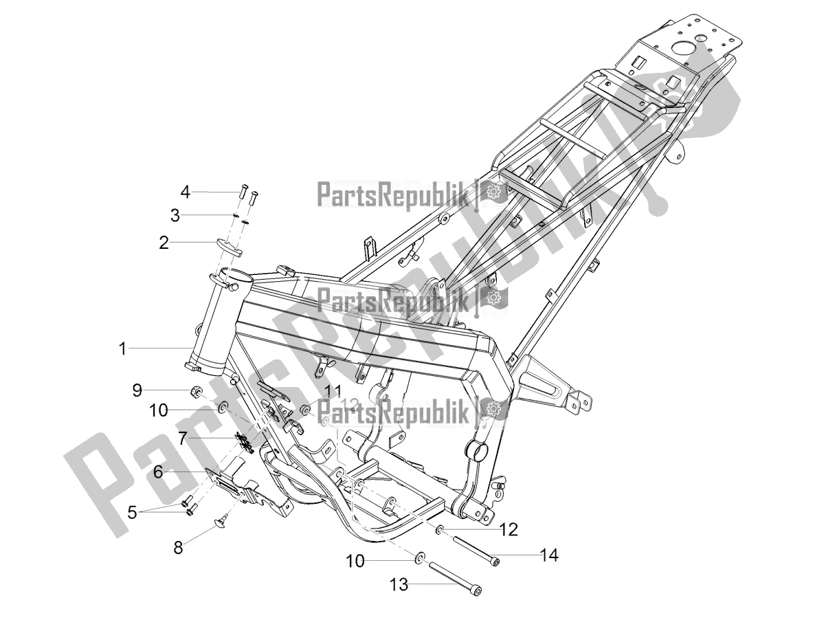 Tutte le parti per il Telaio del Gilera RCR 50 2022