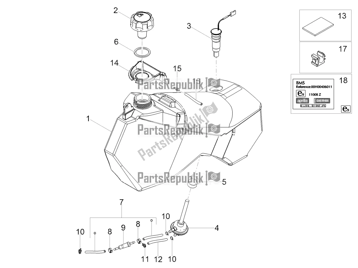 Toutes les pièces pour le Réservoir D'essence du Gilera RCR 50 2022
