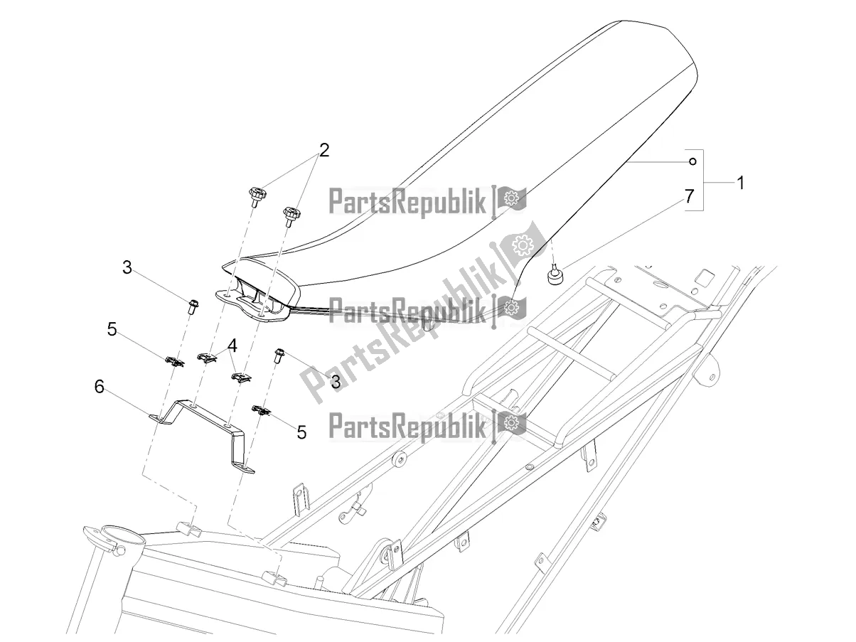 Toutes les pièces pour le Selle du Gilera RCR 50 2022