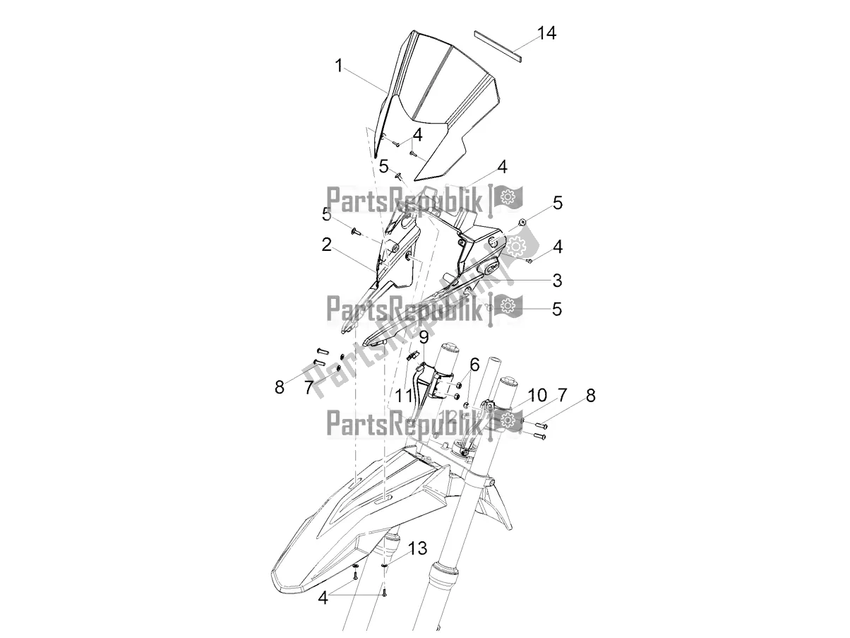 Toutes les pièces pour le Pare-brise du Gilera RCR 50 2022