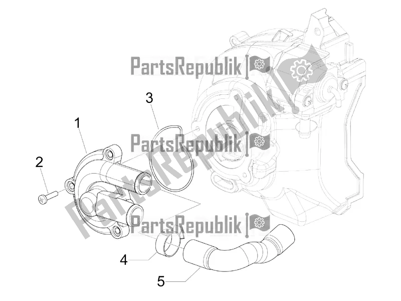 Todas las partes para Bomba De Enfriamiento de Gilera Runner 125 ST 4T 2016