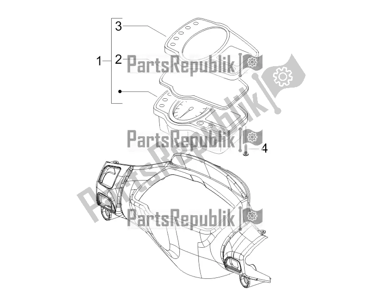 Toutes les pièces pour le Combinaison De Compteurs - Cruscotto du Gilera Runner 125 ST 4T 2016