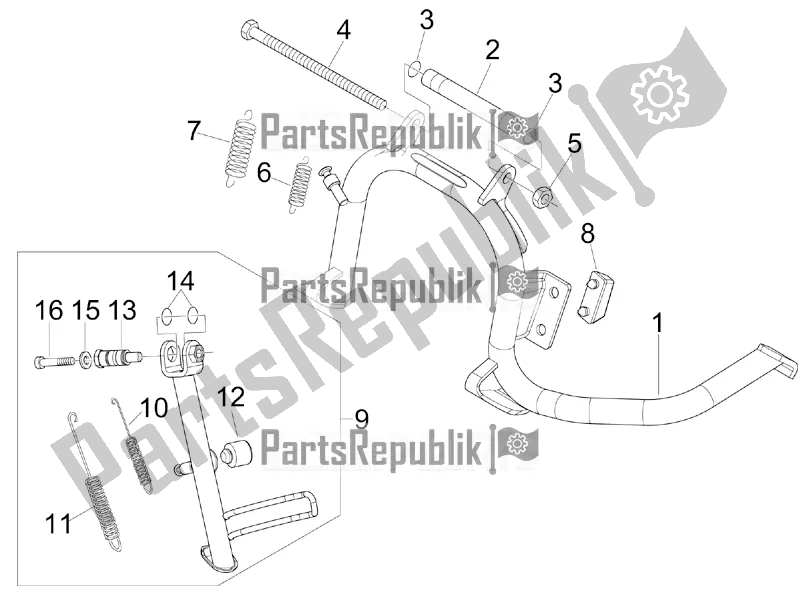 Todas las partes para Soporte / S de Gilera Runner 125 ST 4T 2016