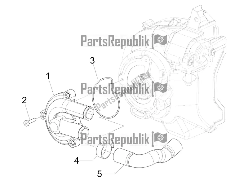 Todas las partes para Bomba De Enfriamiento de Gilera Runner 125 ST 4T 2017