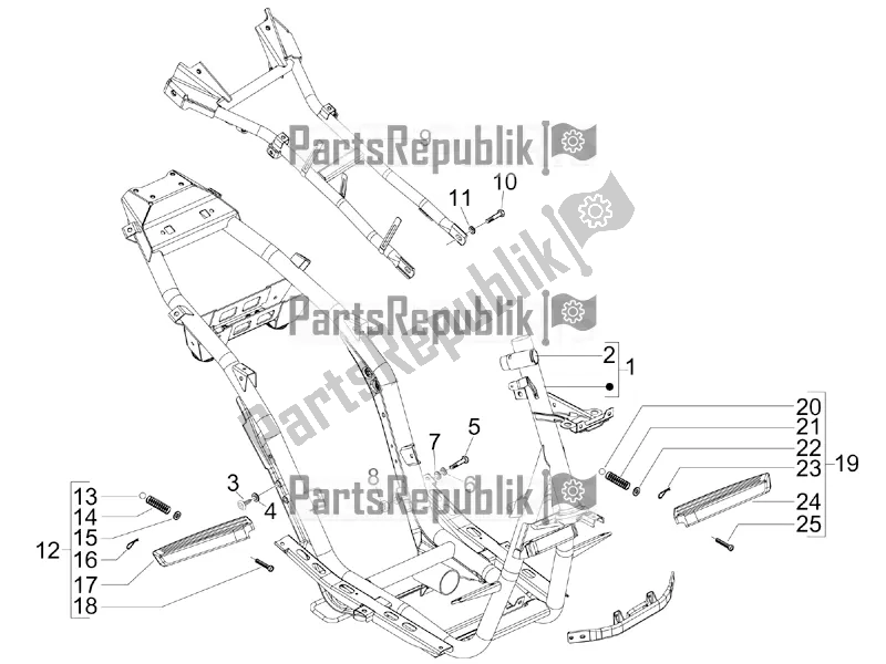 Alle onderdelen voor de Frame / Carrosserie van de Gilera Runner 125 ST 4T 2017