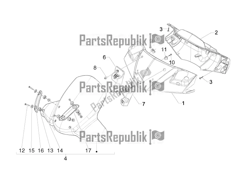 Toutes les pièces pour le Couvertures De Guidon du Gilera Runner 125 ST 4T 2017