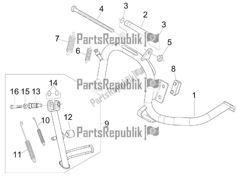 Todas las partes para Soporte / S de Gilera Runner 125 ST 4T 2017