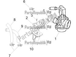 Carburettor, assembly - Union pipe