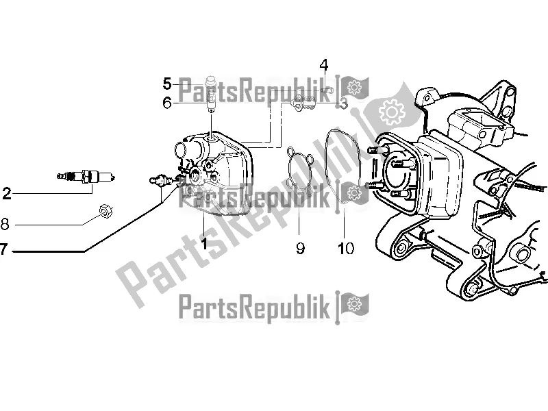 Tutte le parti per il Coperchio Della Testata del Gilera Runner 50 SP 2016