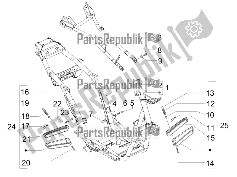 Alle onderdelen voor de Frame / Carrosserie van de Gilera Runner 50 SP 2016