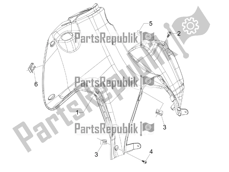 Toutes les pièces pour le Boîte à Gants Avant - Panneau De Protection Des Genoux du Gilera Runner 50 SP 2017