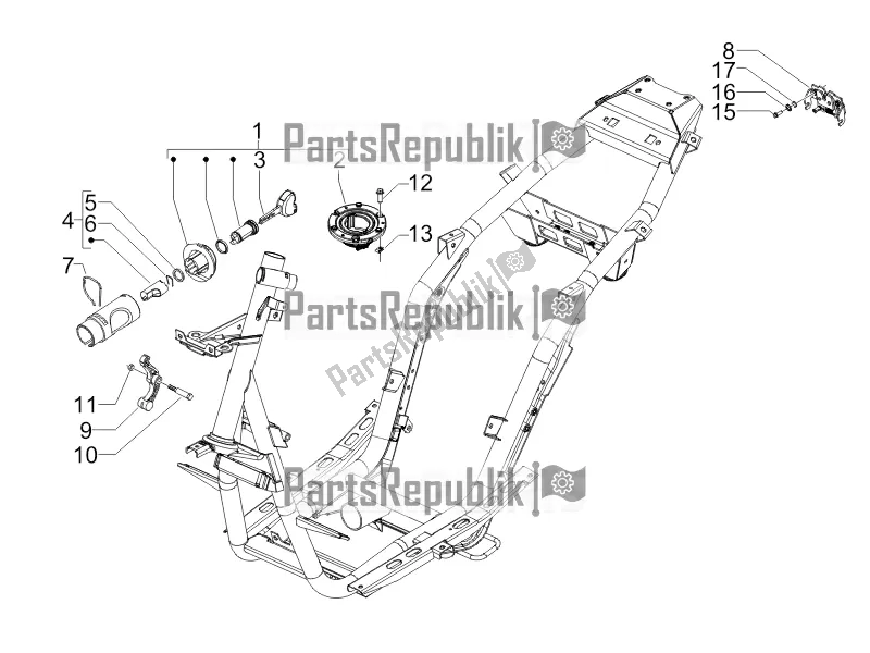 All parts for the Locks of the Gilera Runner 50 SP 2017