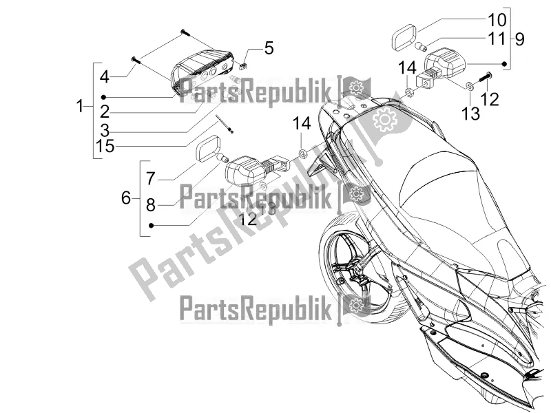 Todas las partes para Faros Traseros - Luces Intermitentes de Gilera Runner 50 SP 2017