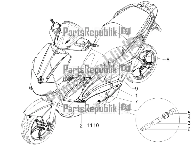 Toutes les pièces pour le Transmissions du Gilera Runner 50 SP 2017