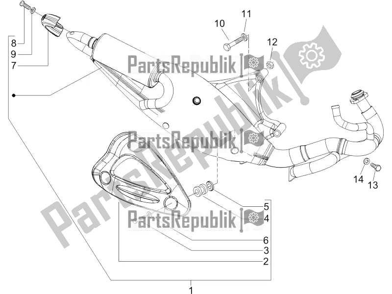 Toutes les pièces pour le Silencieux du Gilera Runner 50 SP 2019