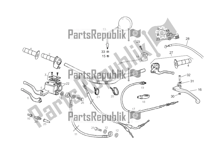 Toutes les pièces pour le Guidon - Commandes du Gilera SMT 50 2017