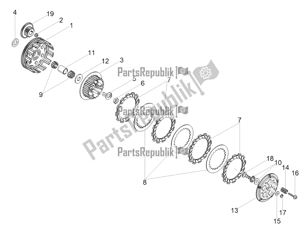 Toutes les pièces pour le Embrayage du Gilera SMT 50 Drifting 2020