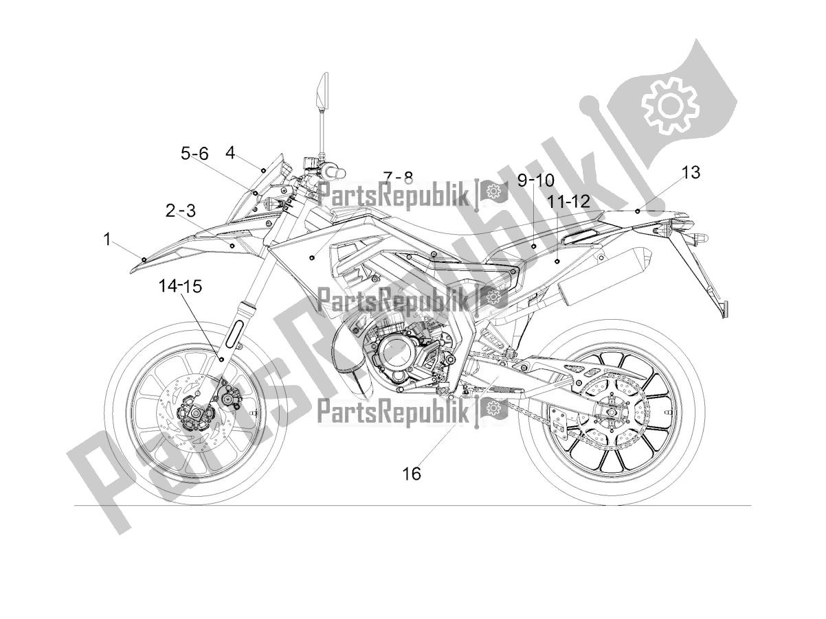 Todas las partes para Etiqueta de Gilera SMT 50 Drifting 2020