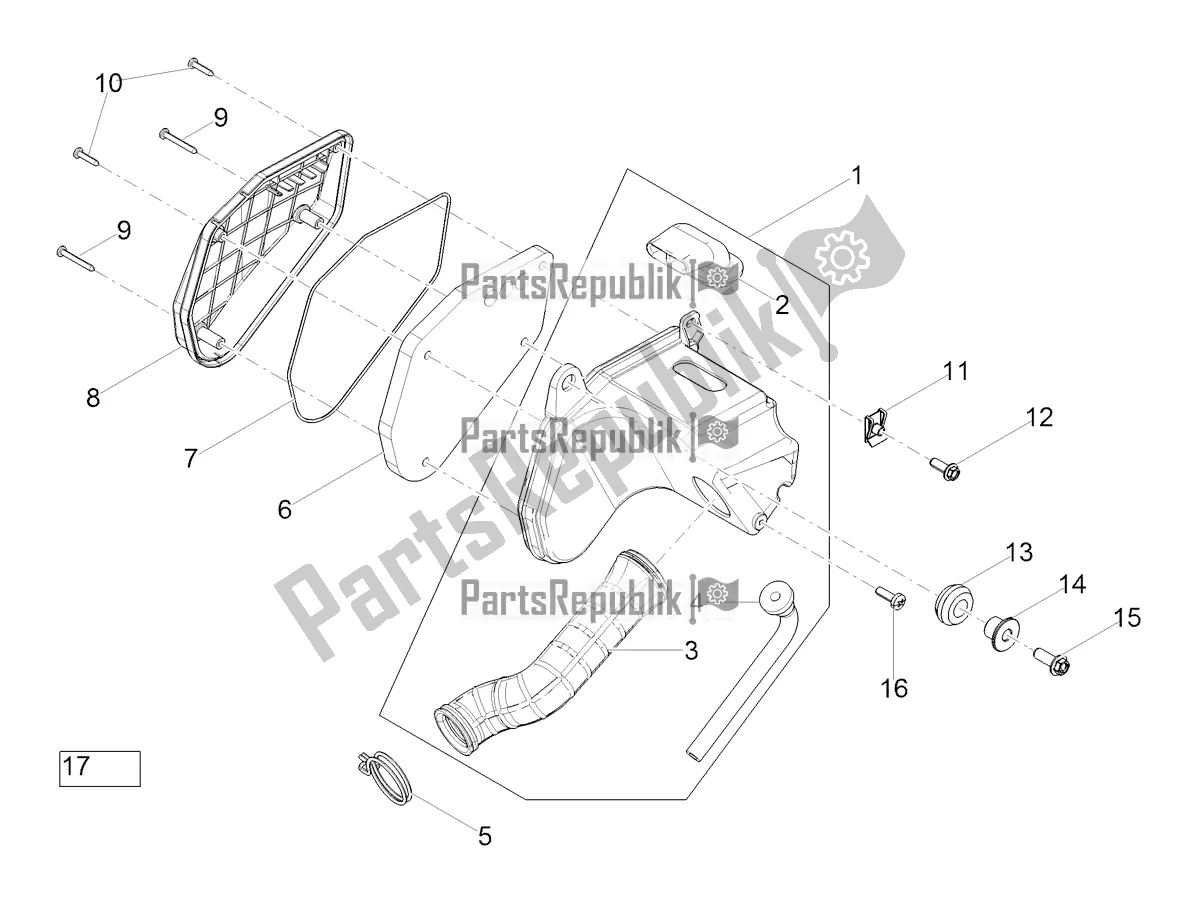 Todas las partes para Caja De Aire de Gilera SMT 50 Drifting 2022