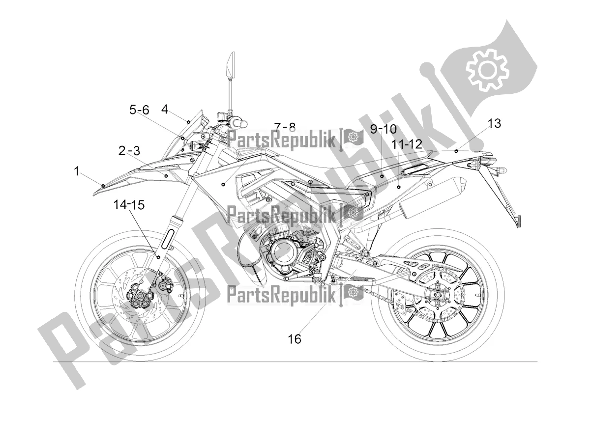 Todas las partes para Etiqueta de Gilera SMT 50 Drifting 2022