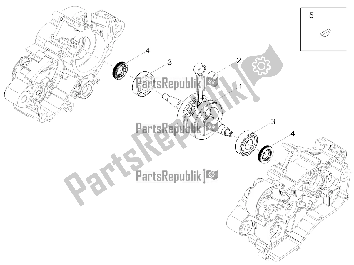 All parts for the Drive Shaft of the Gilera SMT 50 Drifting 2022