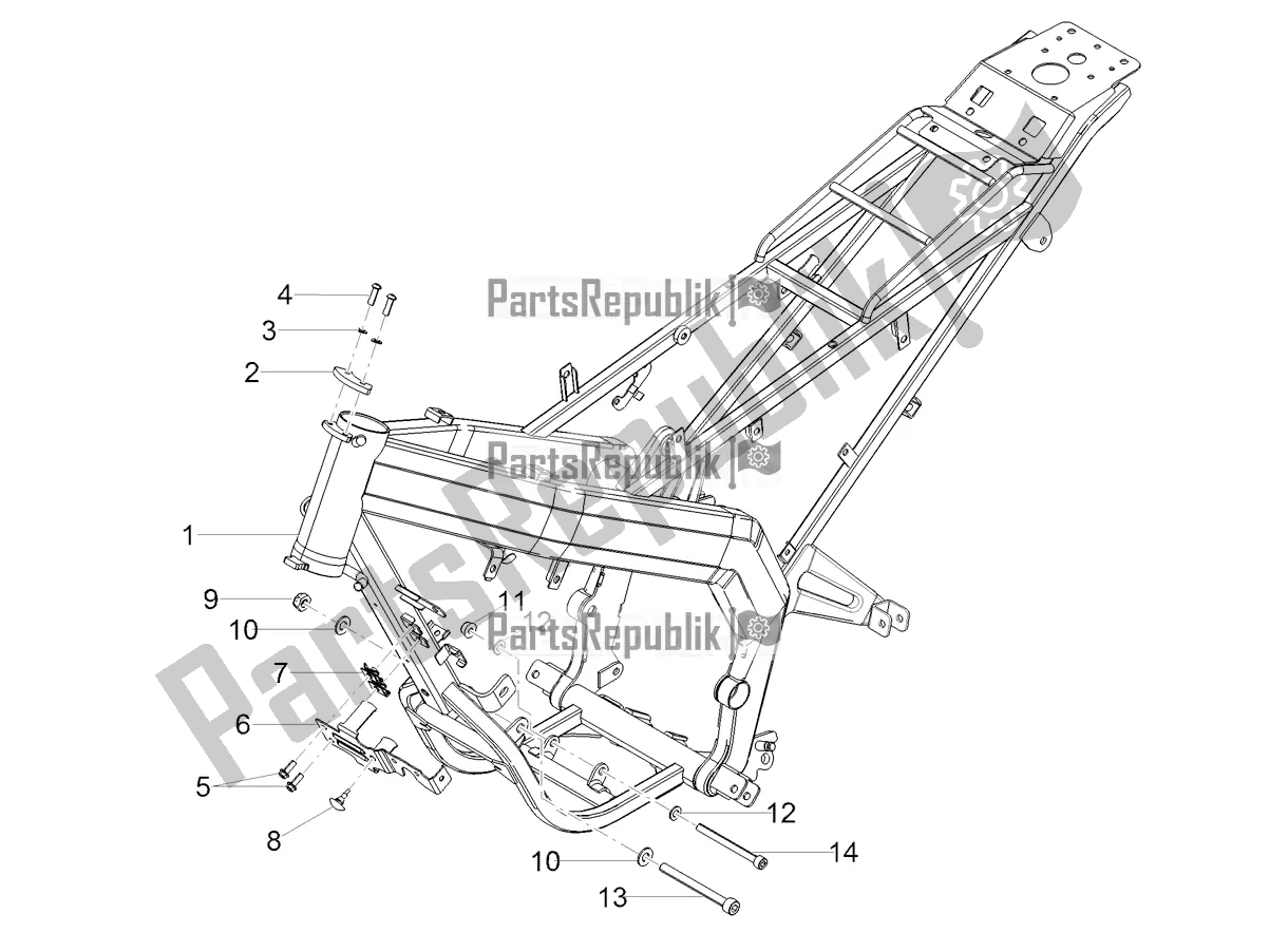 Tutte le parti per il Telaio del Gilera SMT 50 Drifting 2022