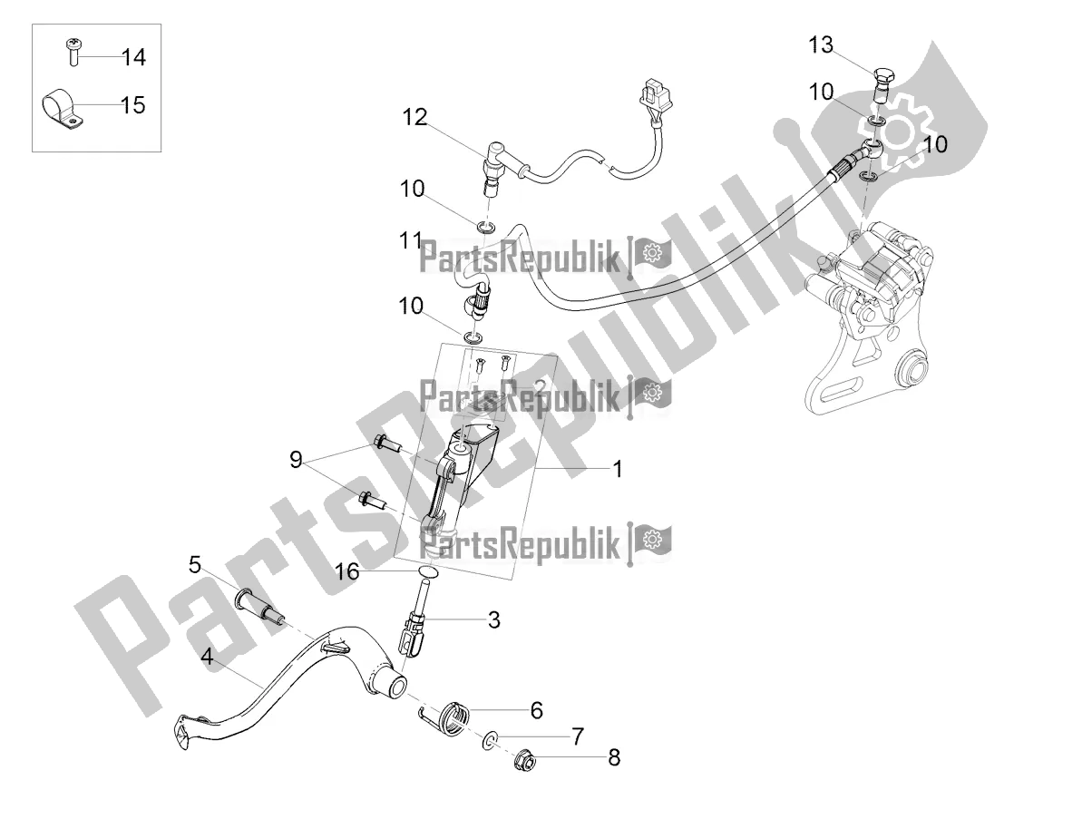 Todas las partes para Cilindro Maestro Trasero de Gilera SMT 50 Drifting 2022