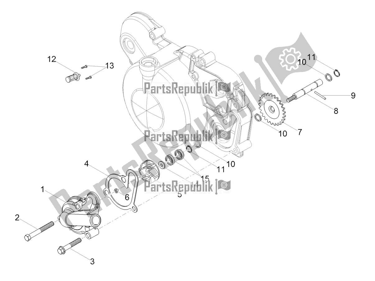 Todas las partes para Bomba De Agua de Gilera SMT 50 Drifting 2022