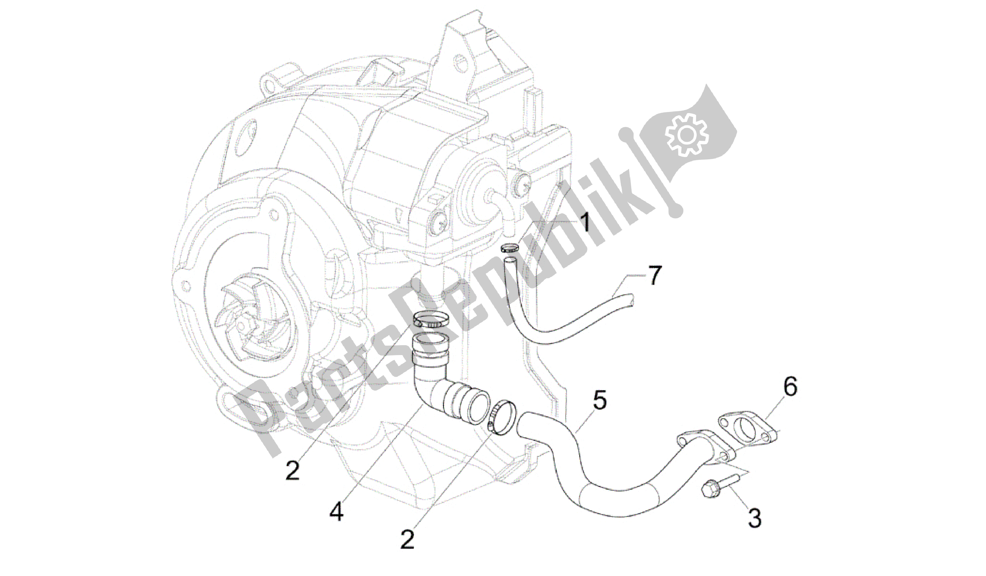 All parts for the Secondary Air Box of the Gilera Runner 200 2005 - 2011