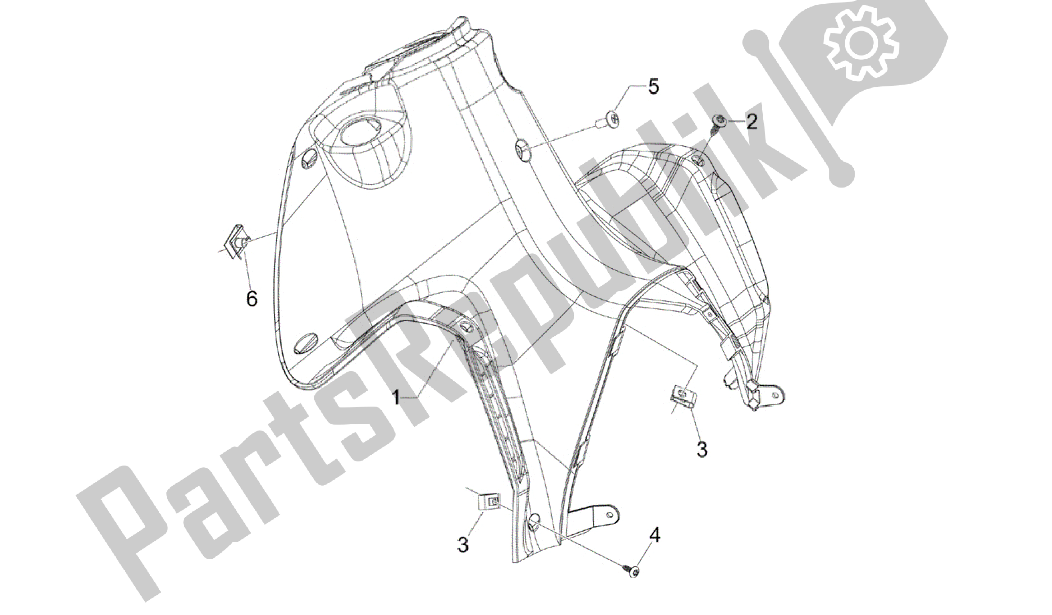 Toutes les pièces pour le Boîte à Gants Avant - Panneau De Protection Des Genoux du Gilera Runner 200 2005 - 2011