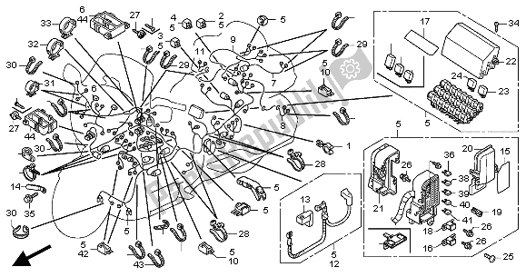 Toutes les pièces pour le Faisceau De Câbles du Honda GL 1800A 2004